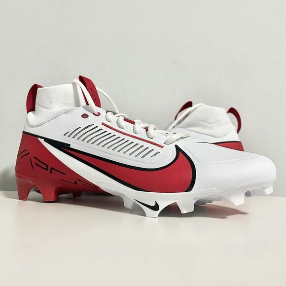 Nike Vapor Edge Pro 360 2 “White University Red” Men’s Size 13.5 Football Cleats - Picture 1 of 8